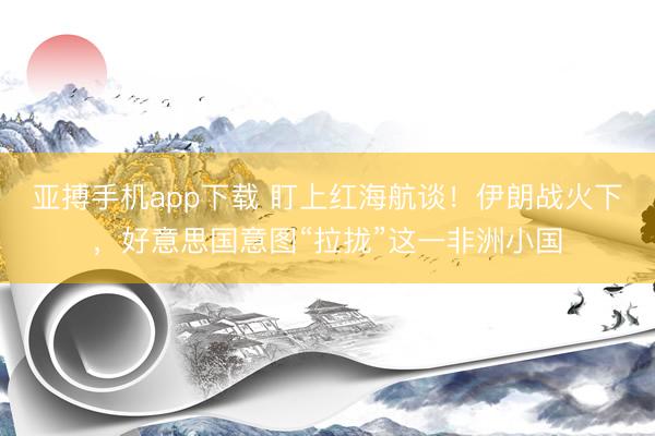 亚搏手机app下载 盯上红海航谈！伊朗战火下，好意思国意图“拉拢”这一非洲小国